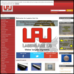 Screen shot of the Lasers Are Us Ltd website.