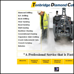 Screen shot of the Tonbridge Diamond Cutting Ltd website.