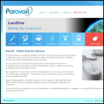 Screen shot of the Paravail Ltd website.
