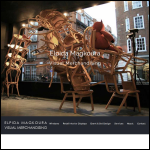 Screen shot of the Elpida Magkoura - Freelance Visual Merchandising London website.