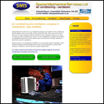 Screen shot of the Spatial Mechanical Services Ltd website.