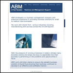 Screen shot of the ABM Strategies Ltd website.