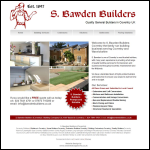 Screen shot of the S. Bawden Builders (Coventry) website.