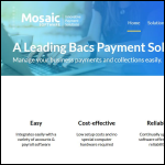 Screen shot of the Mosaic Software Ltd website.