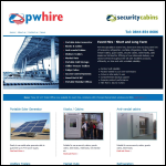 Screen shot of the PW Hire website.