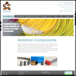 Screen shot of the Ambitron Components Ltd website.
