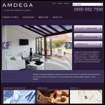 Screen shot of the Amdega Ltd website.