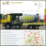 Screen shot of the Base Concrete website.