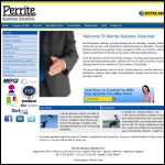 Screen shot of the Perrite Business Solutions Ltd website.