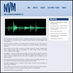 Screen shot of the Noise & Vibration Management Ltd website.
