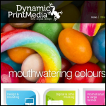 Screen shot of the Dynamic Print Media Ltd website.