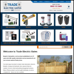 Screen shot of the Trade Electric Gates UK website.