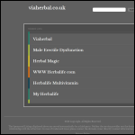 Screen shot of the Viaherbal website.