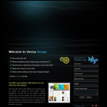 Screen shot of the VermaDesign website.
