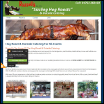 Screen shot of the Russell's Ouside Catering website.