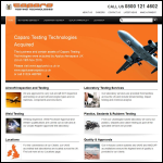 Screen shot of the Caparo Testing Technologies website.