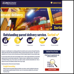 Screen shot of the Eurosonix Freight Management Ltd website.