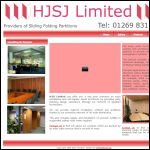 Screen shot of the HJSJ Ltd website.