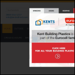 Screen shot of the Kent Building Plastics website.