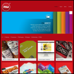 Screen shot of the PHd Design website.