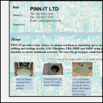 Screen shot of the Pinn-it Ltd website.