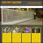 Screen shot of the Pro-Tect Coatings Ltd website.
