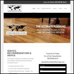 Screen shot of the The Ultimate Flooring website.