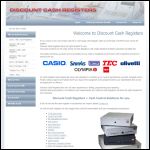 Screen shot of the Discount Cash Registers website.