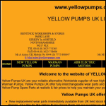Screen shot of the Yellow Pumps UK website.