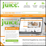 Screen shot of the Juice Electrical Supplies website.