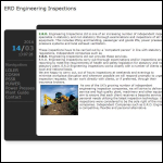 Screen shot of the ERD Engineering Inspections website.