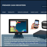Screen shot of the Premier Cash Registers Ltd website.