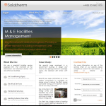 Screen shot of the Solatherm website.