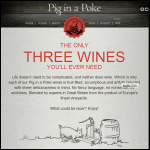 Screen shot of the Wheelbarrow Wines Ltd website.