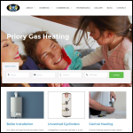 Screen shot of the Priory Gas Heating website.