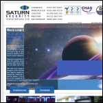Screen shot of the Saturn Security Installations Ltd website.