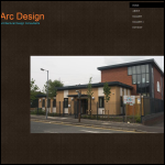 Screen shot of the Arc Design website.