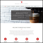 Screen shot of the Bridge Valley Coffee & Tea website.