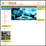 Screen shot of the Ivymays Catering Equipment website.