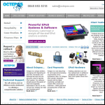 Screen shot of the Octepos Ltd website.