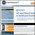 Screen shot of the Mantracourt Electronics Ltd website.