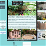 Screen shot of the Elmwood Fencing Ltd website.