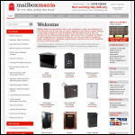 Screen shot of the Mailbox Mania Ltd website.