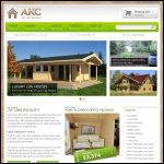 Screen shot of the AK Cabins website.