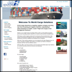 Screen shot of the World Cargo Solutions Ltd website.