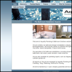 Screen shot of the Aquality Plumbing & Bathroom Solutions website.
