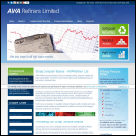 Screen shot of the A W A Refiners Ltd website.