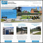 Screen shot of the Apex Shelter Systems Ltd website.