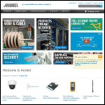 Screen shot of the Anixter (UK) Ltd website.