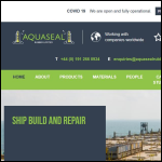 Screen shot of the Aquaseal Rubber Ltd website.